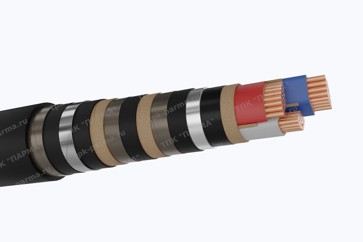 Фотография провода Кабель СБлШв 3х70+1х35 - 1кВ