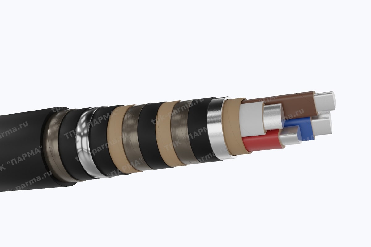 Фотография провода Кабель ААБ2лШп 3х150+1х70 - 1кВ