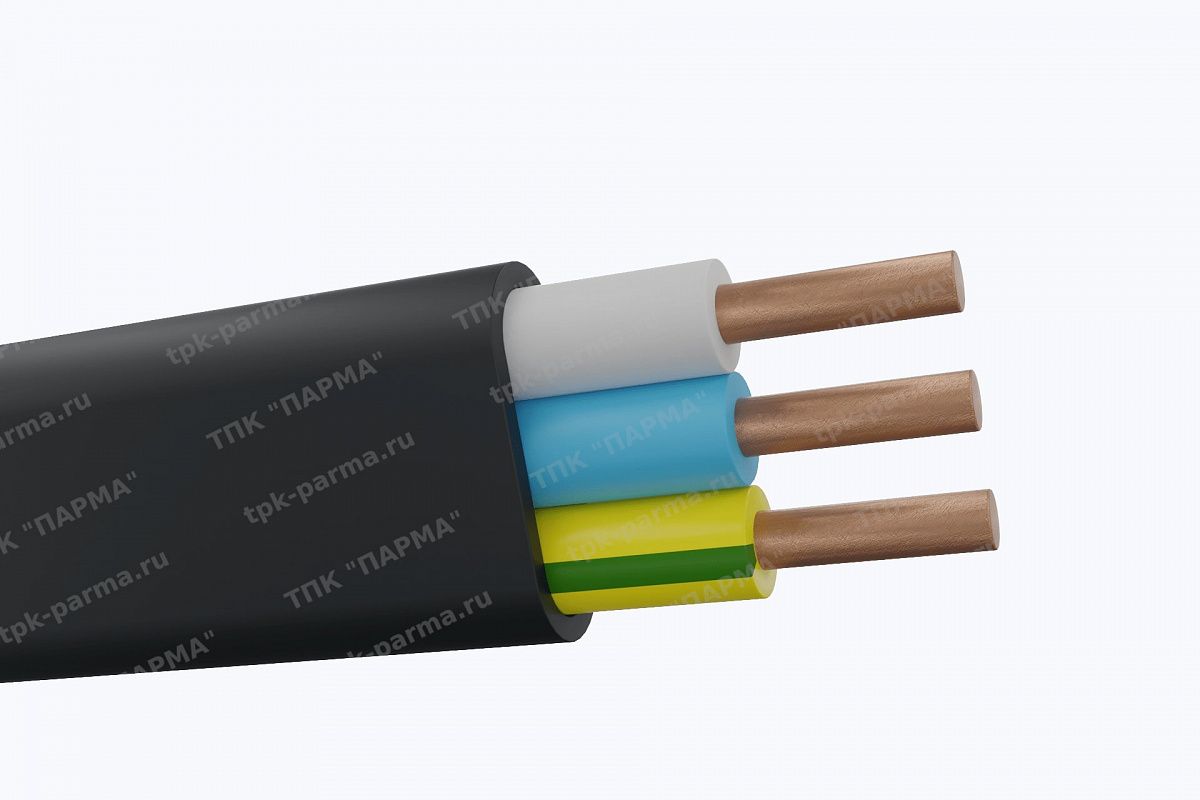 Фотография провода Кабель ВВГ-Пнг(A)-LSLTx 3х6 - 1кВ