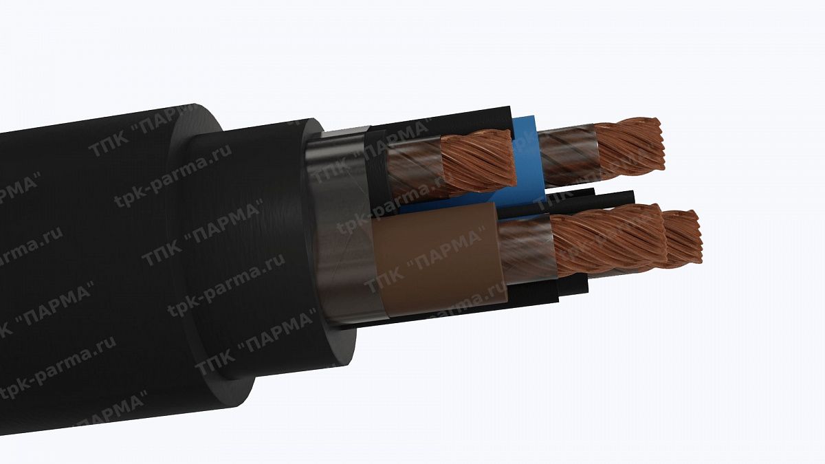 Фотография провода Кабель КПГУ 3х150+1х70